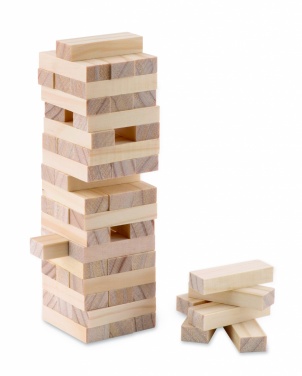 Logo trade promotional merchandise photo of: Tower game in cotton pouch