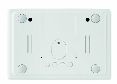 Logo trade corporate gifts image of: LED clock & wireless charger5W