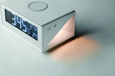 Logotrade promotional item image of: LED clock & wireless charger5W