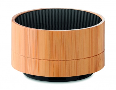 Logotrade business gifts photo of: 3W Bamboo wireless speaker