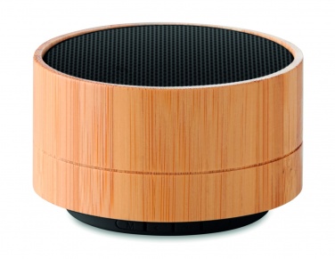 Logo trade promotional gifts picture of: 3W Bamboo wireless speaker