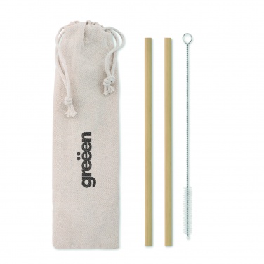Logotrade corporate gifts photo of: Bamboo Straw w/brush in pouch
