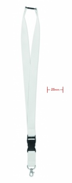 Logotrade promotional products photo of: Lanyard with metal hook 25mm