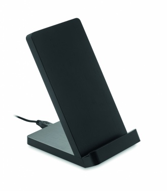 Logo trade promotional giveaway photo of: Bamboo wireless charge stand 5W WIRESTAND