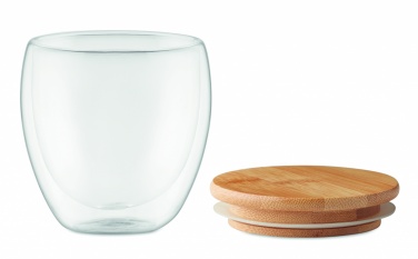 Logotrade promotional giveaway image of: Double wall glass 250ml Hamburg