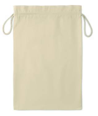Logotrade promotional item picture of: Large Cotton draw cord bag 30 x 47 cm