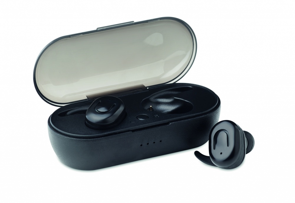 Logo trade promotional product photo of: TWS earbuds with charging box