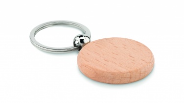 Logotrade corporate gift picture of: Round wooden key ring Saldus