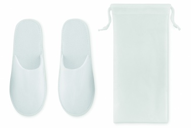 Logo trade promotional items image of: Pair of slippers in pouch