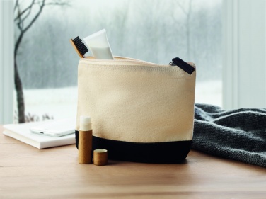 Logotrade advertising products photo of: Bicolour cotton cosmetic bag