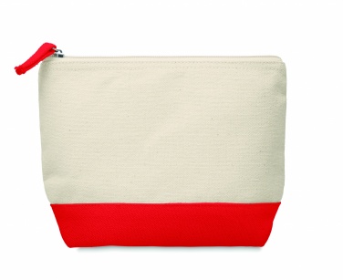 Logo trade corporate gifts picture of: Bicolour cotton cosmetic bag