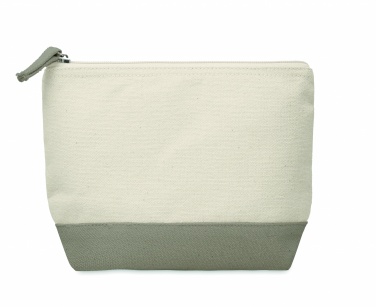 Logo trade promotional items picture of: Bicolour cotton cosmetic bag