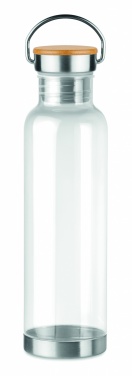 Logo trade promotional products image of: Tritan 800ml bottle bamboo top
