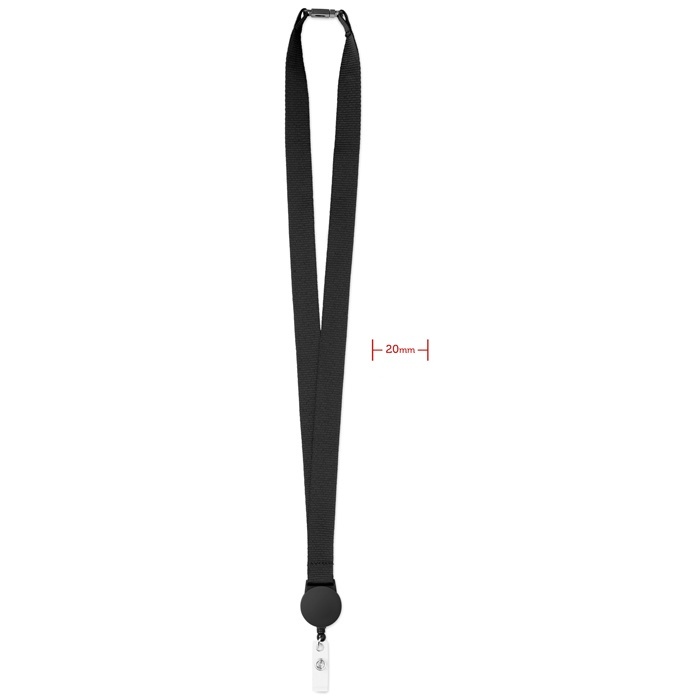 Logo trade promotional giveaways picture of: Lanyard retractable clip