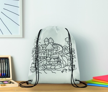 Logo trade advertising products picture of: Non woven kids bag with pens