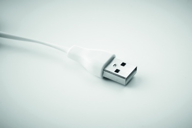 Logo trade business gift photo of: Bamboo 3-in-1 cable