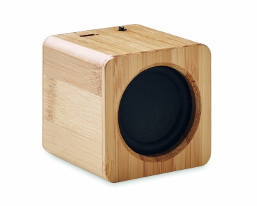 Logotrade promotional item image of: Bamboo wireless speaker
