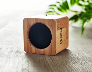 Logotrade promotional product picture of: Bamboo wireless speaker