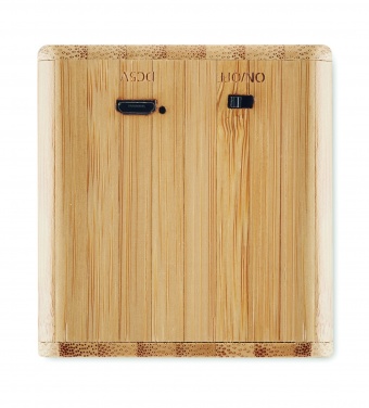 Logo trade promotional products picture of: Bamboo wireless speaker