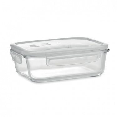 Logo trade corporate gifts image of: Glass lunchbox & PP lid 900ml