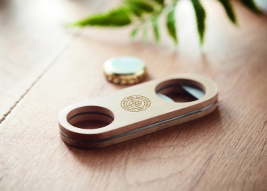 Logotrade promotional gift picture of: Oval Bamboo bottle opener VALBAMPER