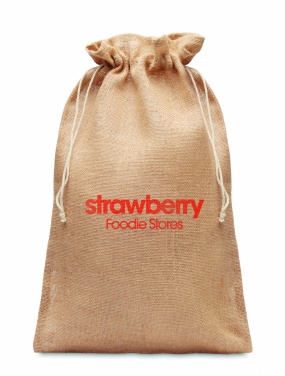 Logotrade promotional items photo of: Large jute gift bag 30x47 cm