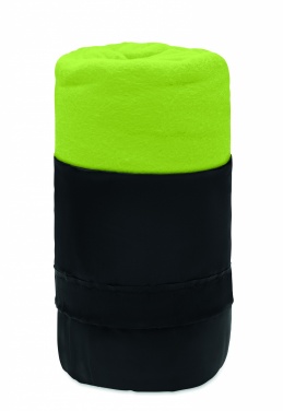Logo trade promotional product photo of: RPET fleece travel blanket