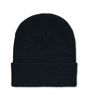 Logo trade business gift photo of: Beanie in RPET with cuff