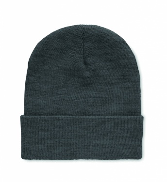 Logo trade promotional giveaways picture of: Beanie in RPET with cuff