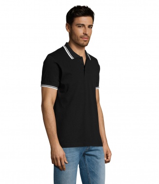 Logotrade promotional merchandise picture of: PASADENA men polo 200g