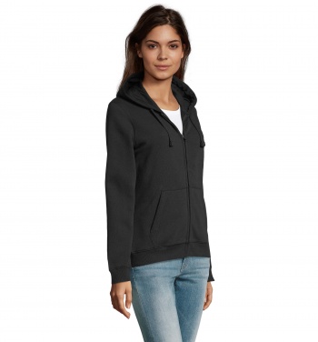 Logotrade business gift image of: SPIKE WOMEN ZIP HOOD SWEAT