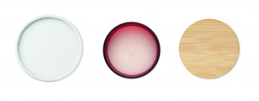 Logo trade promotional giveaways picture of: Plant based wax candle 200 gr