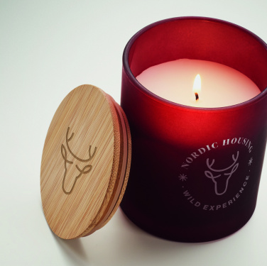 Logo trade promotional items picture of: Plant based wax candle 200 gr