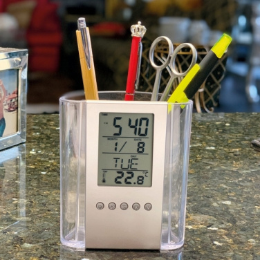 Logotrade promotional giveaways photo of: Acrylic desk pen holder MADRID