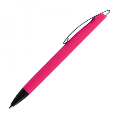 Logotrade business gift image of: Metal ballpen soft touch BRESCIA
