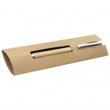 Logo trade promotional merchandise picture of: Wooden ballpen HEYWOOD