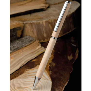 Logotrade promotional products photo of: Wooden ballpen HEYWOOD