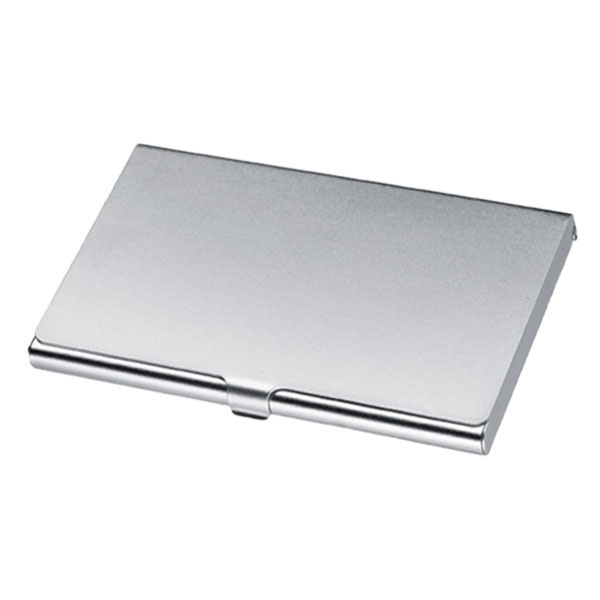 Logo trade promotional giveaway photo of: Metal business card holder CORNWALL