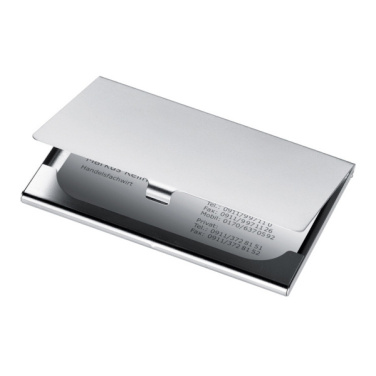 Logo trade promotional giveaways picture of: Metal business card holder CORNWALL