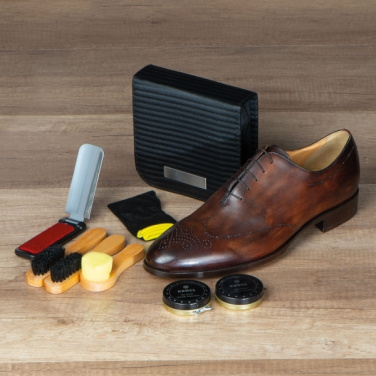Logo trade promotional item photo of: Shoe polish set CANNES