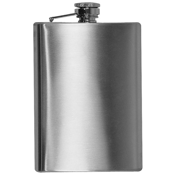 Logo trade advertising products picture of: Stainless steel hip flask KANSAS CITY 237 ml