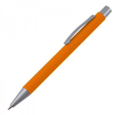 Logo trade promotional merchandise photo of: Metal ballpen soft touch ABU DHABI