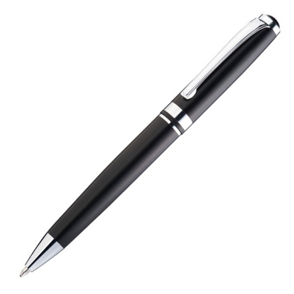 Logo trade corporate gifts image of: Metal ballpen CLAYTON