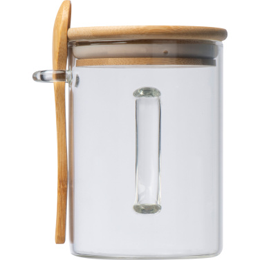 Logo trade promotional gifts image of: Glass mug JACKSON 420 ml