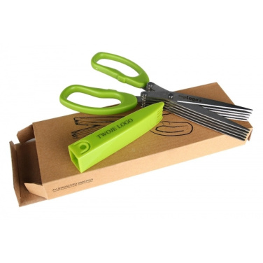 Logo trade promotional giveaways image of: Chive scissors BILBAO