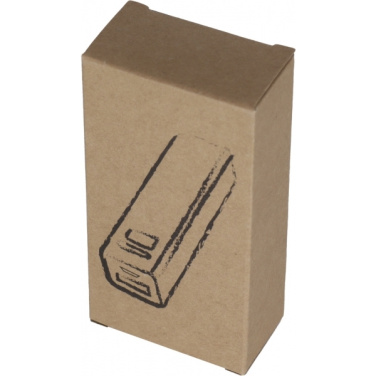 Logotrade promotional gifts photo of: Metal power bank PORT HOPE 2200mAh