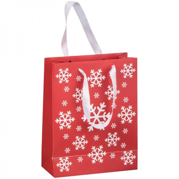 Logo trade advertising products picture of: Small Christmas paper bag BASEL