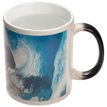 Logo trade promotional gifts image of: Colour-changing sublimation mug SIRMIONE 300 ml