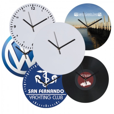 Logotrade promotional item picture of: Wall clock with allover clock face VENICE