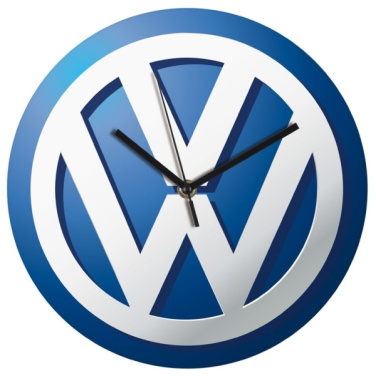 Logo trade promotional giveaways image of: Wall clock with allover clock face VENICE